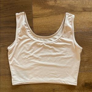 Larken Everyday Crop Tank Bra - Cream